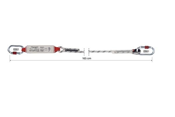 ASSORBITORE DI ENERGIA CON 2 MOSCHETTONI